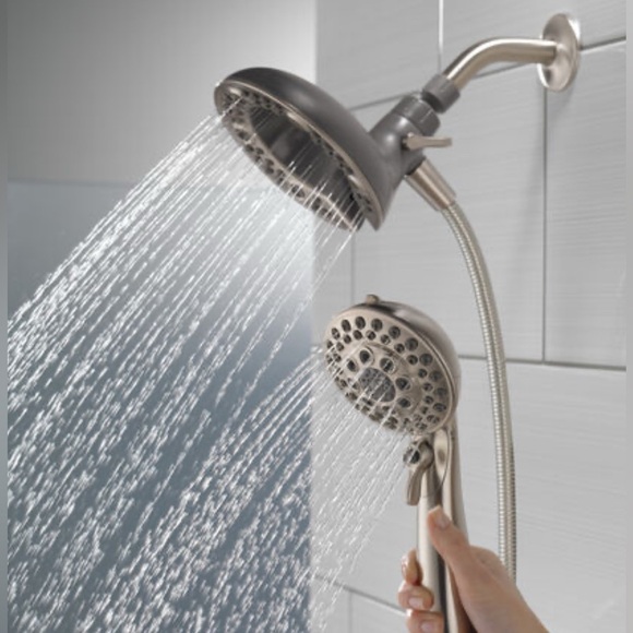 Delta In2ition 5-Setting 2-n-1 Shower Spotshield Brushed Nickel NIB
# 75595CSN - Picture 4 of 6